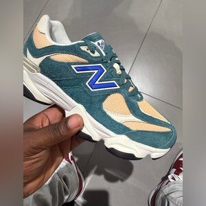 New Balance Kids Sneakers - Teal, Beige, and Blue
